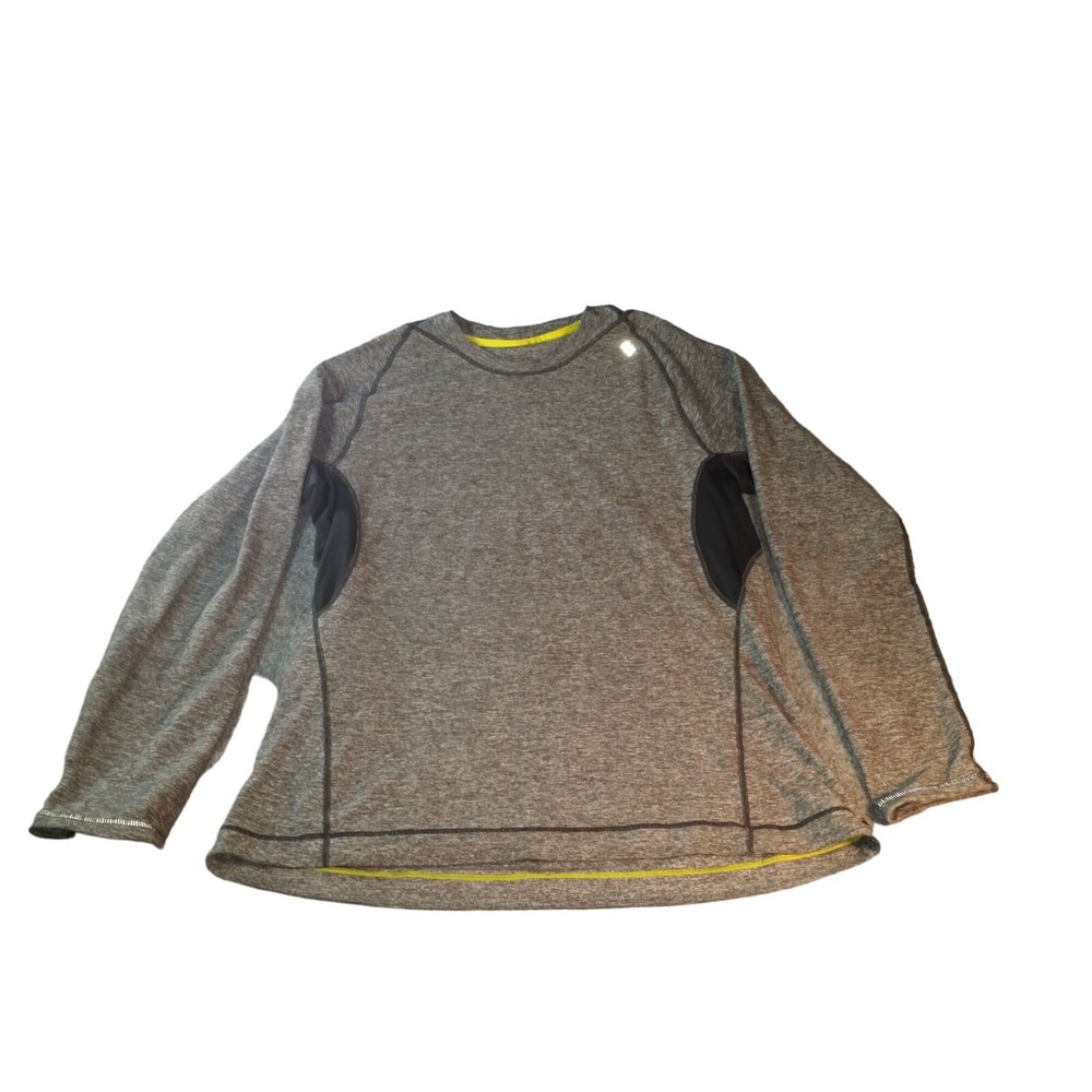 Lululemon Base Runner Long Sleeve Shirt Women's Size L Black Gray Athletic Yoga